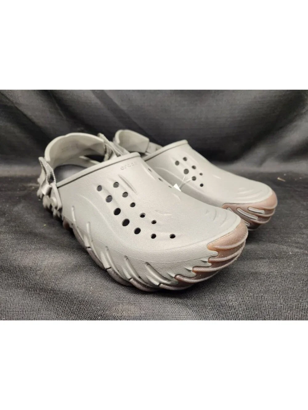 Crocs Men's Echo Gum RO Clog Slip-On 211675-1WS Grey Size 10 NEW WITH TAGS!